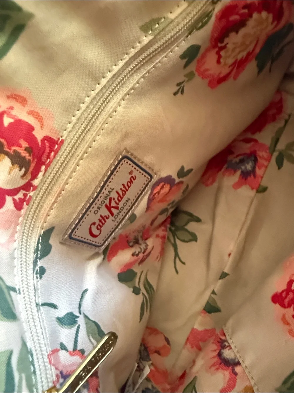 Cath Kidston Metallic Gold Dome-Top Satchel